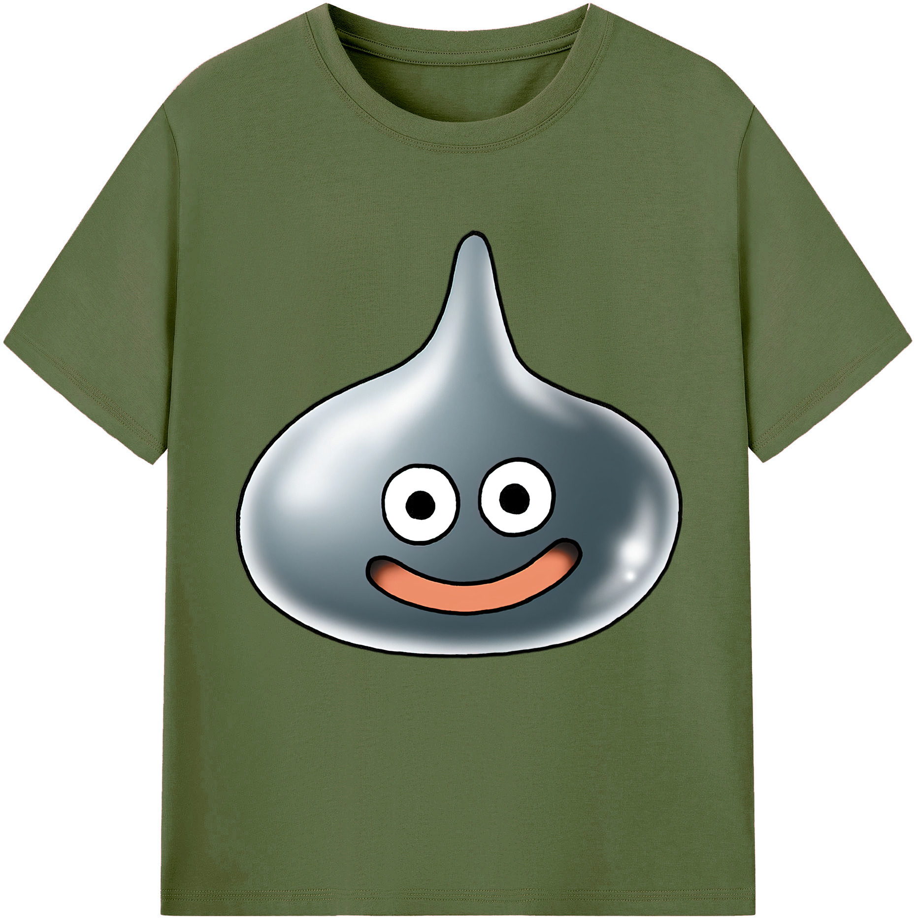 （画像用） ドラゴンクエスト Doragon Kuesuto Dragon Quest 綿100％半袖Tシャツ（フロントプリント）